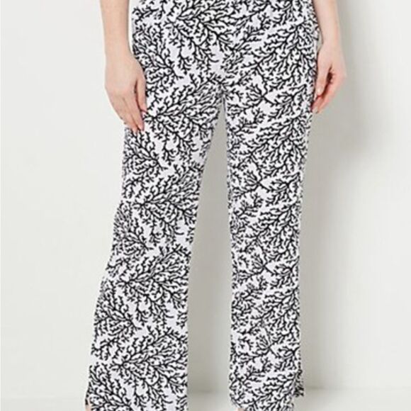 Denim&Co Other - Denim & Co Beach Coverup pants Sz 5X Women's Pants coral patterned